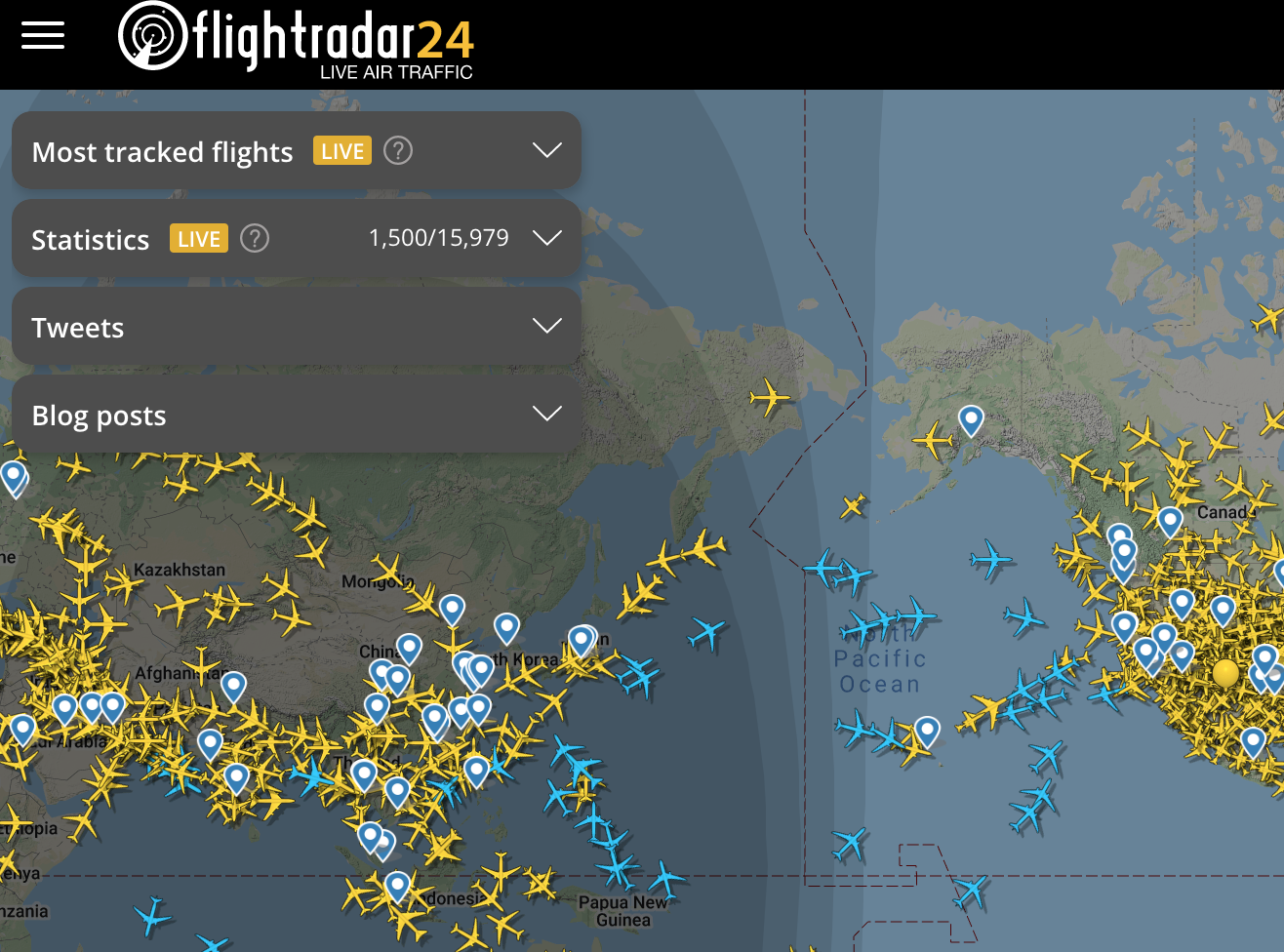 Flightradar24について